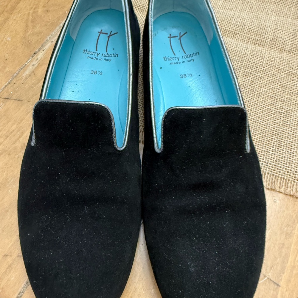 Thierry Rabotin Black Flats & Loafers